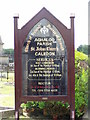 Information Board at St. Johns C.O.I. Caladon