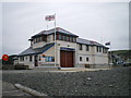 Borth lifeboat station from the beach