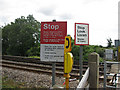 Emergency phone, level crossing, Broadoak