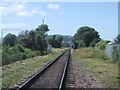 Railway line from Dunster station towards Minehead