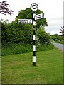 Old Style Road Sign