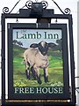 Sign for the Lamb Inn, Axminster