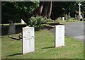 War graves, Malvern cemetery