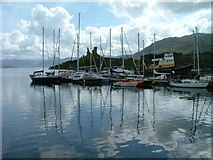 NG7526 : Boats in Kyleakin harbour by Dave Fergusson