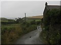 Private road to Porth Crugmor