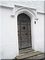 Ancient school door in Guildford High Street