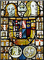 TM2887 : St Mary's church - east window detail by Evelyn Simak