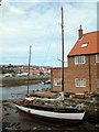 Moored yacht