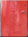 Edward VII postbox, Bartholomew Road / Lawford Road, NW5 - royal cipher