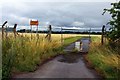 The perimeter fence at Dalton Barracks