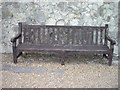 Bench on seafront walk dedicated to Captain A.M Williams RN 1892-1984