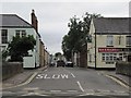 Looking down the street