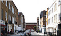 Looking west along Ivor Place with Marylebone station at the end of the street