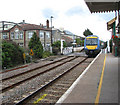 Attleborough railway station - train arriving at platform 1