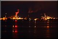 Southampton Docks at night