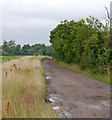 Looking north on unclassified county road to Bascote canal lock