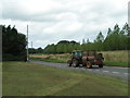 Muck spreader on the A376