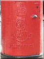 Edward VII postbox, Leighton Road / Leighton Grove, NW5 - royal cipher