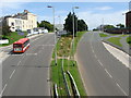 Saltash Road from the footbridge