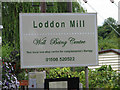 Sign at Loddon Mill