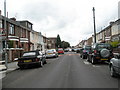 Looking westwards along Meon Road