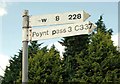 Finger-post sign near Newry