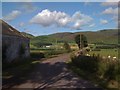 The view of Castlehill Farm and the hills beyond from Muiryhill Farm