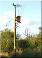 Transformer supplying Field House Farm near Broadwell