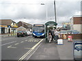 Bus stopping in Creek Road