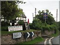 Signs outside Stockton Cross Inn