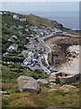 Sennen Cove from above