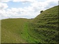 ST8510 : Ramparts and ditch, Hod Hill by John Palmer