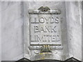 Inscription above Gosport Lloyds TSB in the High Street