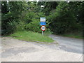 Hampers Lane and former entrance to disused sandpit on the left