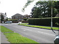 Approaching the junction of Hollybank Lane and Tudor Avenue