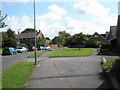 Looking from Birch Tree Drive towards Laurence Green