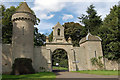 Entrance gate, Duns Castle