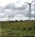 Cutting grass at wind farm