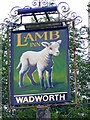 Sign for the Lamb Inn