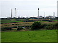 View southwest from Scoveston fort