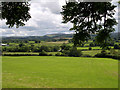 Welsh farmland above Afon Teifi