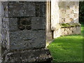 Bench Mark, Papworth St Agnes church