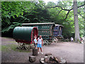 TQ5338 : Gypsy Caravans in the Enchanted Forest, Groombridge Place by Oast House Archive