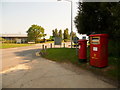 SZ1098 : Hurn: postbox №s BH23 68 and BH23 517, Enterprise Way by Chris Downer