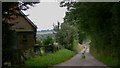 Looking down Fawley Lane from Hydes Cottages