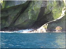 NA1505 : Sea cave, Boreray by Richard Webb