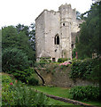 ST8693 : Ruined southwest tower of Beverstone Castle by C Michael Hogan
