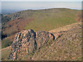 SO7636 : Granite outcrop on Ragged Stone Hill by Trevor Rickard