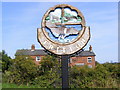 TG4700 : Fritton Village Sign by Geographer