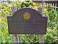 Golden Jubilee Garden - plaque